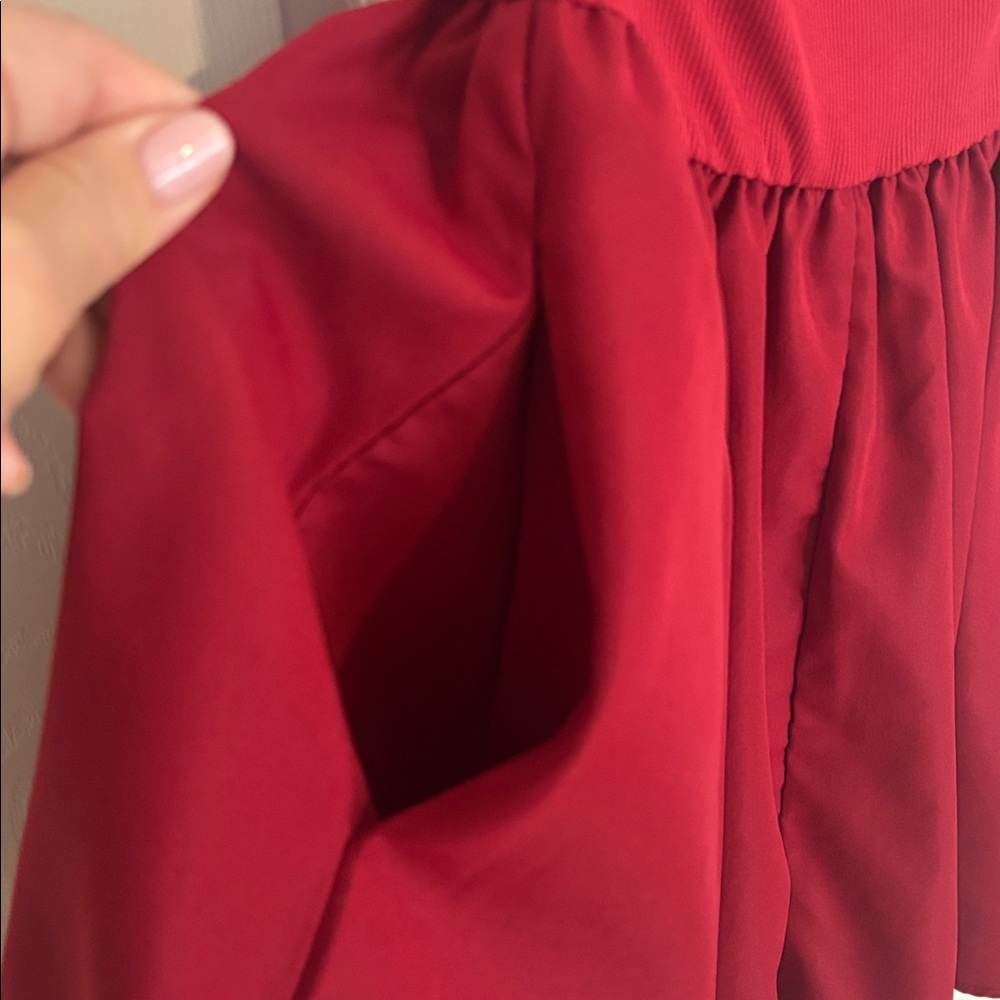 SHEIN Red Strapless Romper - Picture 4 of 5